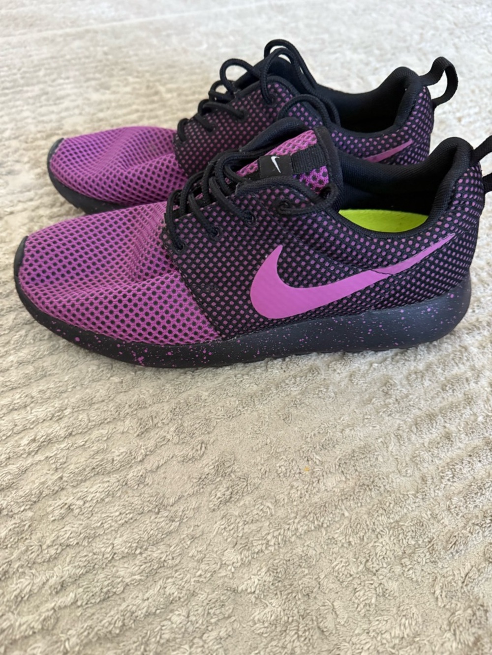 Nike Women's Purple & Black Mesh Running Shoes size 8